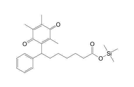 Trimethylsilyl 7-phenyl-7-(2,4,5-trimethyl-3,6-dioxocyclohexa-1,4-dien-1-yl)heptanoate