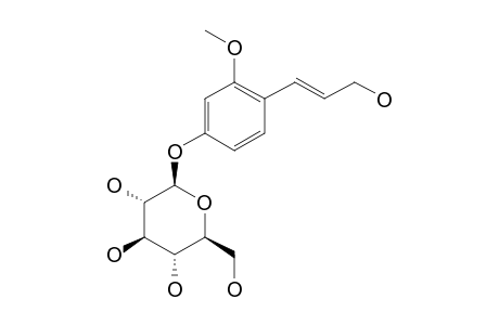DAPHNENOSIDE;[4-(3-HYDROXY-1-(E)-PROPENYL)-3-METHOXYPHENYL]-BETA-D-GLUCOPYRANOSIDE