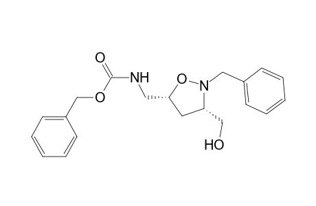 (3S*,5R*)-N-benzyl-5-[[(benzyloxycarbonyl)amino]methyl]-3-(hydroxymethyl)isoxazolidine