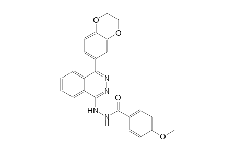 N'-[4-(2,3-dihydro-1,4-benzodioxin-6-yl)-1-phthalazinyl]-4-methoxybenzohydrazide