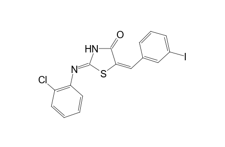 (2Z,5E)-2-[(2-Chlorophenyl)imino]-5-(3-iodobenzylidene)-1,3-thiazolidin-4-one