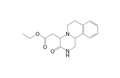 4-carbethoxymethyl-3-oxo-1,2,3,6,7,11b-hexahydro-4H-pyrazine-[2,1-a]iso-quinoline