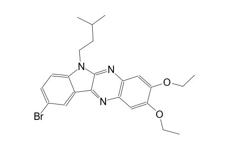 6H-indolo[2,3-b]quinoxaline, 9-bromo-2,3-diethoxy-6-(3-methylbutyl)-