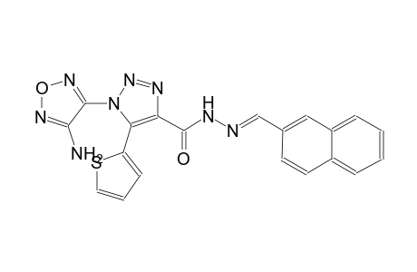 1-(4-amino-1,2,5-oxadiazol-3-yl)-N'-[(E)-2-naphthylmethylidene]-5-(2-thienyl)-1H-1,2,3-triazole-4-carbohydrazide