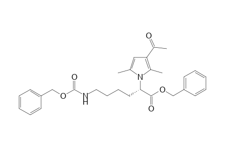 (S)-(-)-2-(3-Acetyl-2,5-dimethylpyrrol-1-yl)-6-benzyloxycarbonylaminohexanoic acid benzyl ester