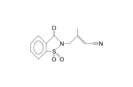 2-(trans-3-Cyano-2-methyl-2-propen-1-yl)-benzisothiazol-3(2H)-one 1,1-dioxide