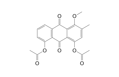 (8-acetoxy-5-methoxy-6-methyl-9,10-dioxo-1-anthryl) acetate