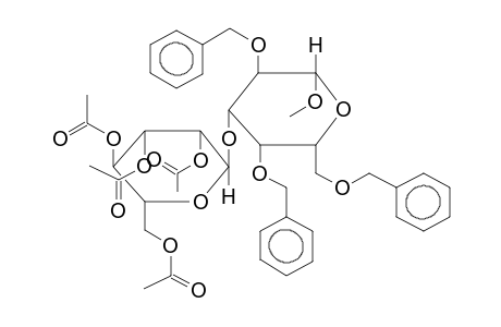 METHYL 2,4,6-TRI-O-BENZYL-3-O-(2,3,4,6-TETRA-O-ACETYL-ALPHA-D-MANNOPYRANOSYL)-BETA-D-GALACTOPYRANOSIDE