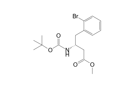 (3R)-4-(2-bromophenyl)-3-(tert-butoxycarbonylamino)butyric acid methyl ester