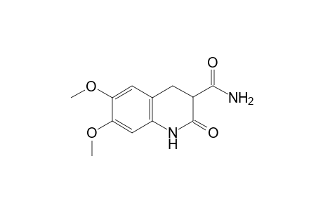 3-Carboxamido-6,7-dimethoxy-1,2,3,4-tetrahydro-2-oxoquinoline