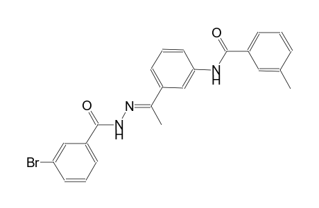 N-{3-[(1E)-N-(3-bromobenzoyl)ethanehydrazonoyl]phenyl}-3-methylbenzamide