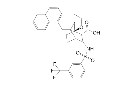(1S*,2R*,4R*,5R*/S*)-1-Ethoxy-5-[N-(naphthalen-1'-ylmethyl)-3-(trifluoromethyl)benzenesulfonylamido]bicyclo[2.2.2]octane-2-carboxylic acid