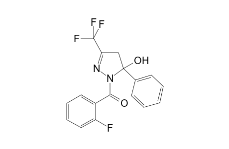 1-(2-Fluorobenzoyl)-5-phenyl-3-(trifluoromethyl)-4,5-dihydro-1H-pyrazol-5-ol