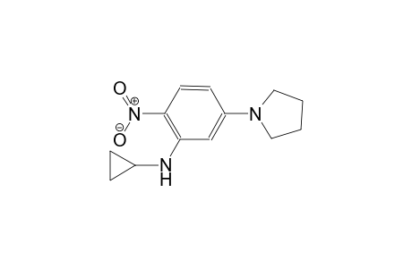 benzenamine, N-cyclopropyl-2-nitro-5-(1-pyrrolidinyl)-