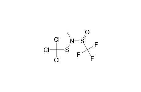 Methanesulfinamide, 1,1,1-trifluoro-N-methyl-N-[(trichloromethyl)thio]-