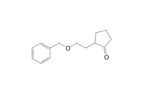Cyclopentanone, 2-[2-(phenylmethoxy)ethyl]-, (.+-.)-