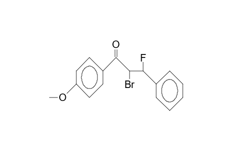 erythro-2-Bromo-3-fluoro-4'-methoxy-3-phenyl-propiophenone
