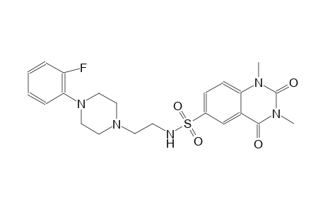N-{2-[4-(2-fluorophenyl)-1-piperazinyl]ethyl}-1,3-dimethyl-2,4-dioxo-1,2,3,4-tetrahydro-6-quinazolinesulfonamide