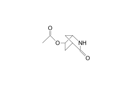 6-exo-Acetoxy-2-aza-bicyclo(2.2.1)heptan-3-one