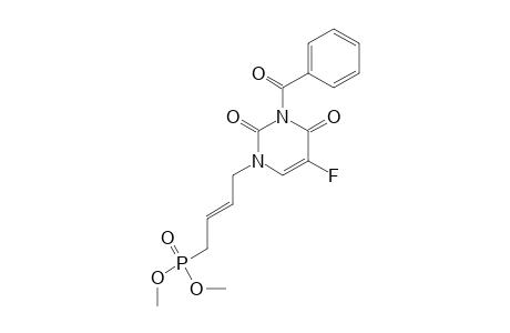 N-(3)-BENZOYL-N-(1)-[(E)-4-DIMETHOXYPHOSPHONYLBUT-2-ENYL]-5-FLUOROURACIL