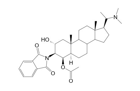 20-(Dimethylamino)-2.alpha.-hydroxy-3.beta.-(phthalimido)-5.alpha.-pregnan-4.beta.-yl Acetate