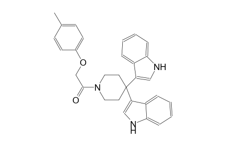 1H-indole, 3-[4-(1H-indol-3-yl)-1-[(4-methylphenoxy)acetyl]-4-piperidinyl]-