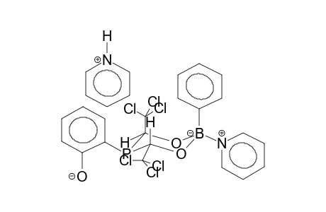 PYRIDINIUM ORTHO-(2,6-BIS(TRICHLOROMETHYL)-4-PHENYL-3,5,4-DIOXABORAPHOSPHORINANYL)PHENOLATE, PYRIDINIUM COMPLEX