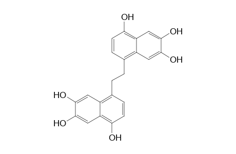 4-[2-(4,6,7-trihydroxy-1-naphthalenyl)ethyl]naphthalene-1,6,7-triol