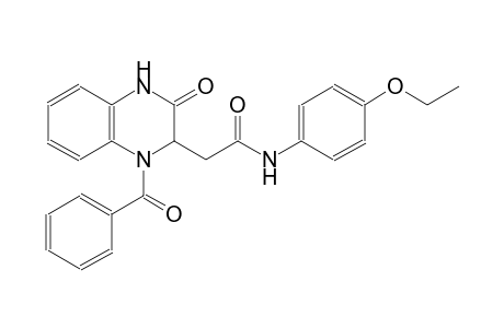 2-(1-benzoyl-3-oxo-1,2,3,4-tetrahydro-2-quinoxalinyl)-N-(4-ethoxyphenyl)acetamide