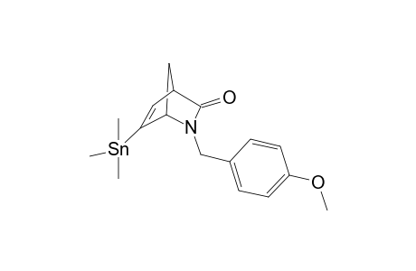 2-(p-Methoxybenzyl)-6-(trimethylstannyl)-2-azabicyclo[2.2.1]hept-5-en-3-one