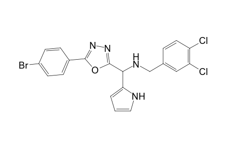 N-(3,4-Dichlorobenzyl)-1-[5-(4-bromophenyl)-1,3,4-oxadiazol-2-yl]-1-(1H-pyrrol-2-yl)methanamine