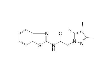 1H-Pyrazole-1-acetamide, N-(1,3-benzothiazol-2-yl)-4-iodo-3,5-dimethyl-