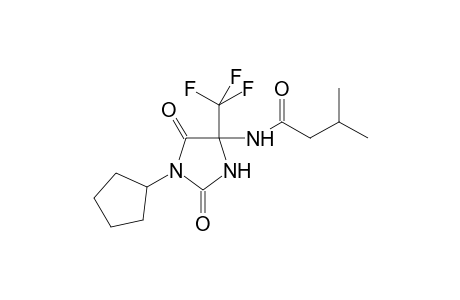 Butanamide, N-[1-cyclopentyl-2,5-dioxo-4-(trifluoromethyl)-4-imidazolidinyl]-3-methyl-