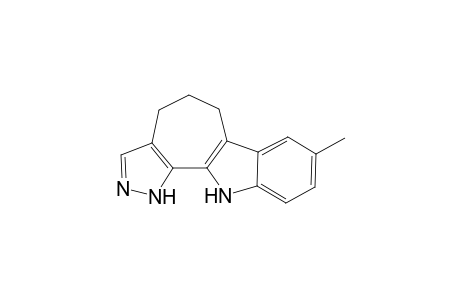 8-Methyl-4,5,6,11-tetrahydropyrazolo[4',3':6,7]cyclohepta[b]indole