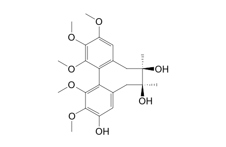 SZ-M7 [(7S,8R,R-biar)-6,7,8,9-tetrahydro-1,2,12,13,14-pentamethoxy-7,8-dimethyl-3,7,8-dibenzo[a,c]cyclooctenetriol]