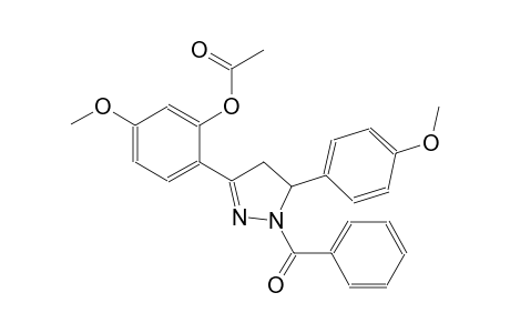 2-[1-benzoyl-5-(4-methoxyphenyl)-4,5-dihydro-1H-pyrazol-3-yl]-5-methoxyphenyl acetate