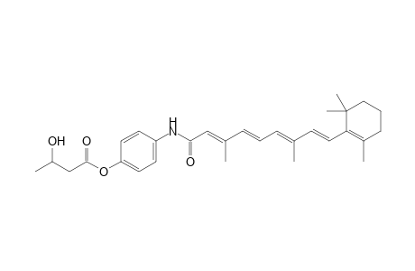4-{[(2E,4E,6E,8E)-3,7-Dimethyl-9-(2,6,6-trimethyl-1-cyclohexenyl)-2,4,6,8-nonatetraenoyl]amino}phenyl-3-hydroxybutanoate
