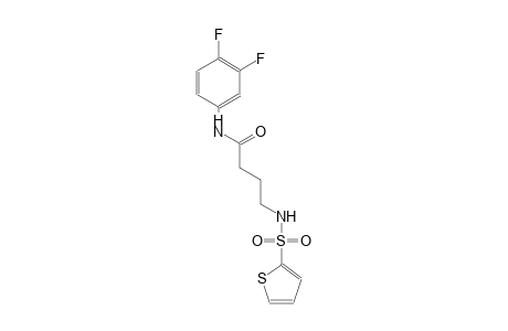 N-(3,4-difluorophenyl)-4-[(2-thienylsulfonyl)amino]butanamide