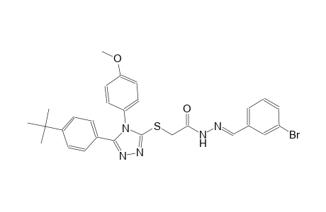 N'-[(E)-(3-bromophenyl)methylidene]-2-{[5-(4-tert-butylphenyl)-4-(4-methoxyphenyl)-4H-1,2,4-triazol-3-yl]sulfanyl}acetohydrazide