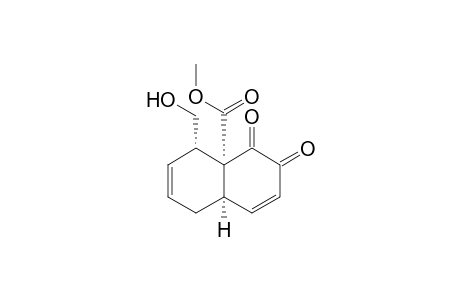 (4a,8a-cis) 8a-methoxycarbonyl-8-hydroxymethyl-1,2,4a,5,8,8a-hexahydronaphthalene-1,2-dione