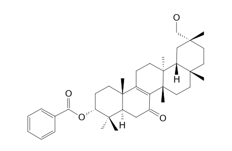7-OXODIHYDRO-KAROUNIDIOL-3-BENZOATE;7-OXOMULTIFLOR-8-ENE-3-ALPHA,29-DIOL-3-BENZOATE