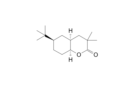 (+)-(4aR,6R,8aS)-cis-3,3-Dimethyl-6-(1,1-dimethylethyl)-octahydro-2H-1-benzopyran-2-one