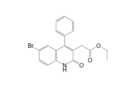 3-quinolineacetic acid, 6-bromo-1,2-dihydro-2-oxo-4-phenyl-, ethyl ester