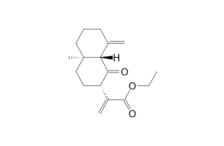 2-Naphthaleneacetic acid, decahydro-4a-methyl-.alpha.,8-bis(methylene)-1-oxo-, ethyl ester, [2S-(2.alpha.,4a.alpha.,8a.beta.)]-
