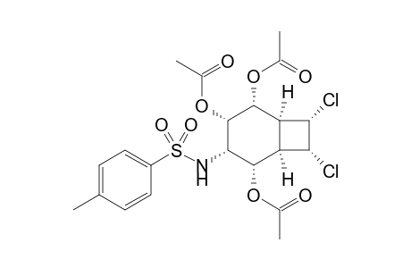 rac-(1S,2R,3S,4S,5S,6R,7R,8S)-7,8-dichloro-4-(4-methylbenzenesulfonamido)bicyclo[4.2.0]octane-2,3,5-triyl triacetate