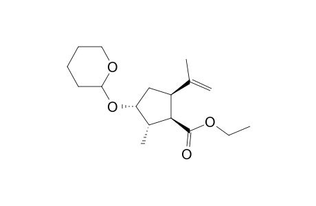 Ethyl (1R,2S,3R,5R)-2-Methyl-5-(prop-1-en-2-yl)-3-(tetrahydro-2H-pyran-2-yloxy)cyclopentanecarboxylate