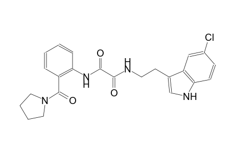 ethanediamide, N~1~-[2-(5-chloro-1H-indol-3-yl)ethyl]-N~2~-[2-(1-pyrrolidinylcarbonyl)phenyl]-