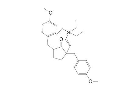 2,5-Bis(p-methoxybenzyl)-2-(2-triethylsilylethenyl)-1-cyclopentanone