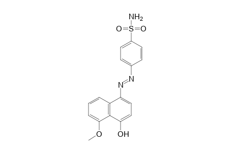 Benzenesulfonamide, 4-[2-(4-hydroxy-5-methoxy-1-naphthalenyl)diazenyl]-