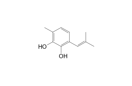 3-Methyl-6-(2-methylpropenyl)benzene-1,2-diol